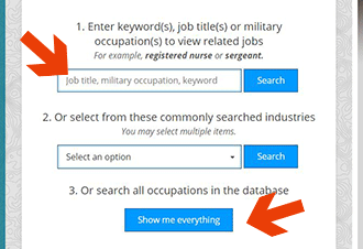 Screenshot of home search feature